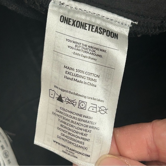 NWT One Teaspoon Super High Rise Freebirds Rigid Skinny Leg Denim Jeans - Picture 14 of 15